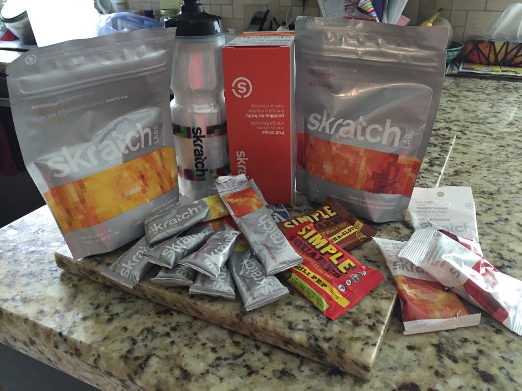 CathySalvo's tweet photo. Thanks to the boys from #skratchlabs for all the free swag. All set for Ironman Mont Tremblant #IMMT https://t.co/YBYmVp2PBa