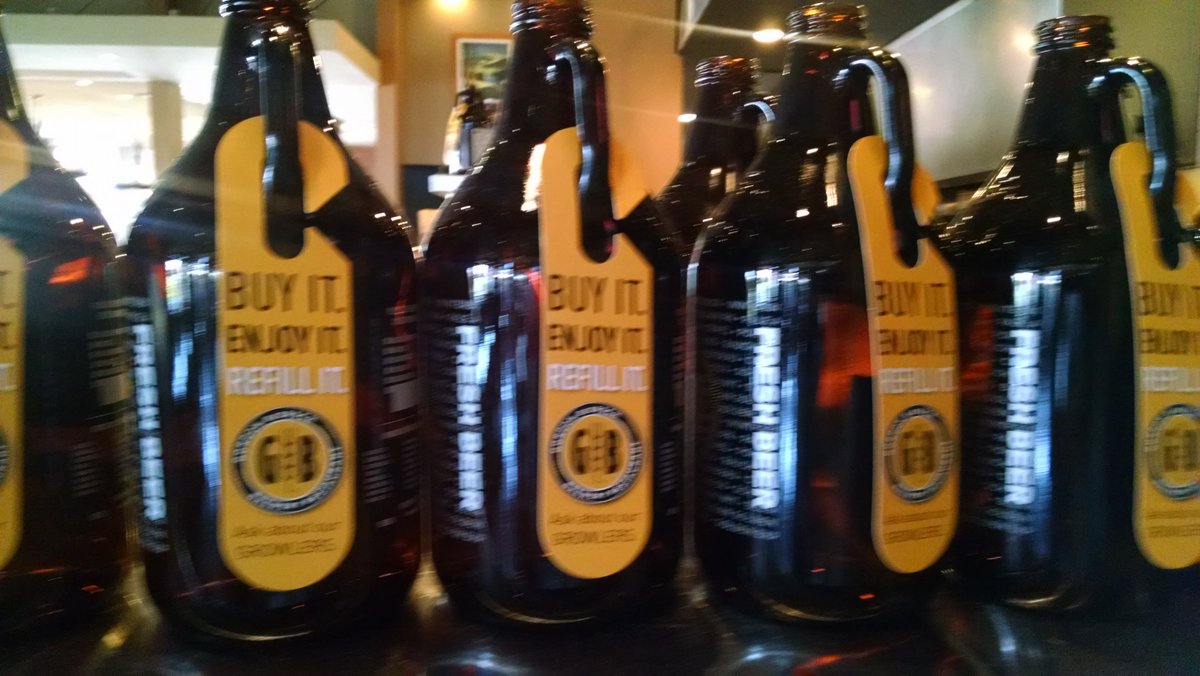 Hey! Running low on supply? Gordon Biersch is filling growlers today for $5 ...and tax. Get in here and fill it up!