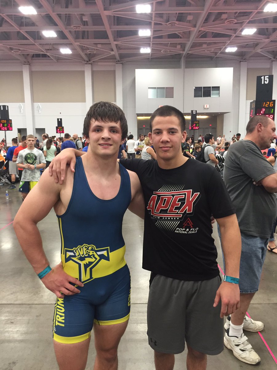 Good luck to Niko Cappello and Vince Concina wrestling down in Virginia beach national duals, both 3-0 for the day!