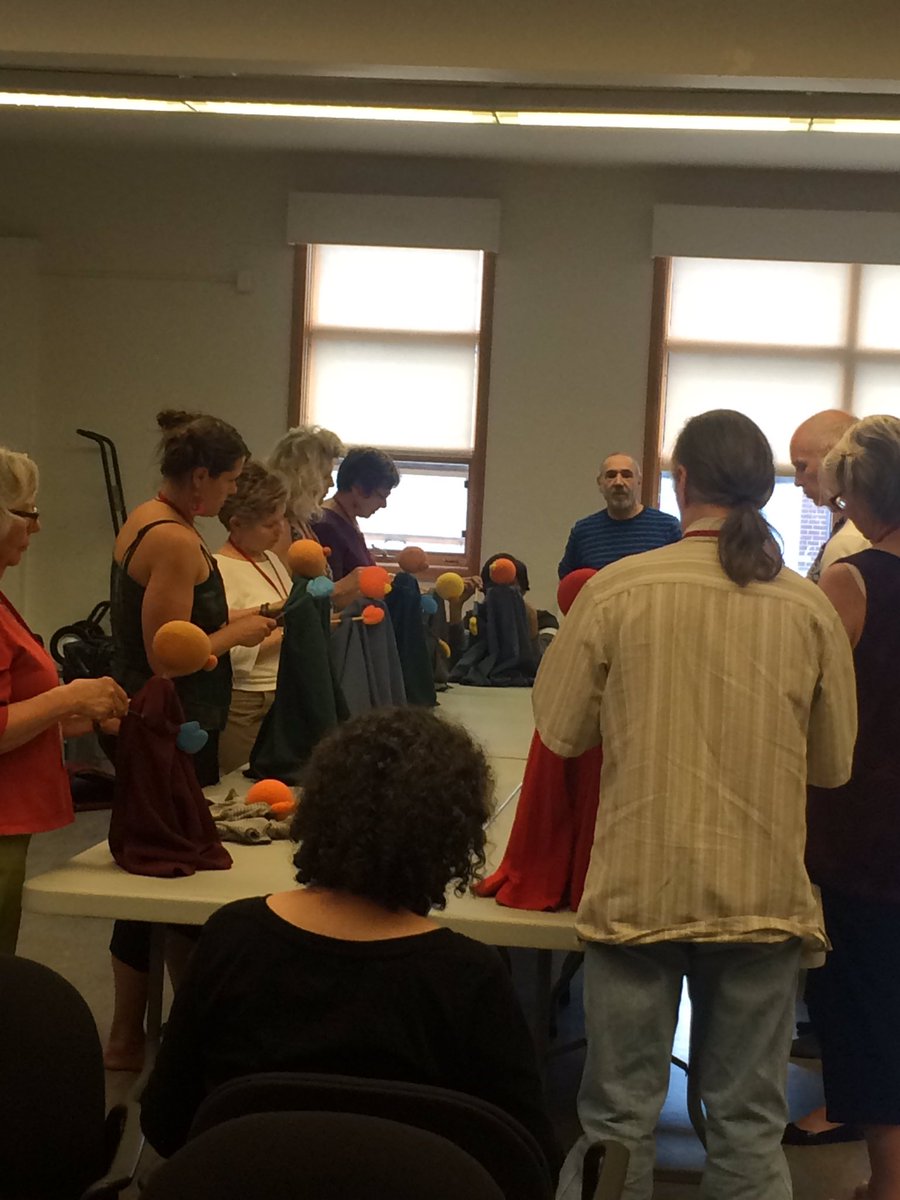 jessimacmusic's tweet photo. Here we are! Getting hands on with our puppets! #puppetpower #makingapuppetbreathe #wppuppettheatre #ericbass https://t.co/jvRxw4QvO7