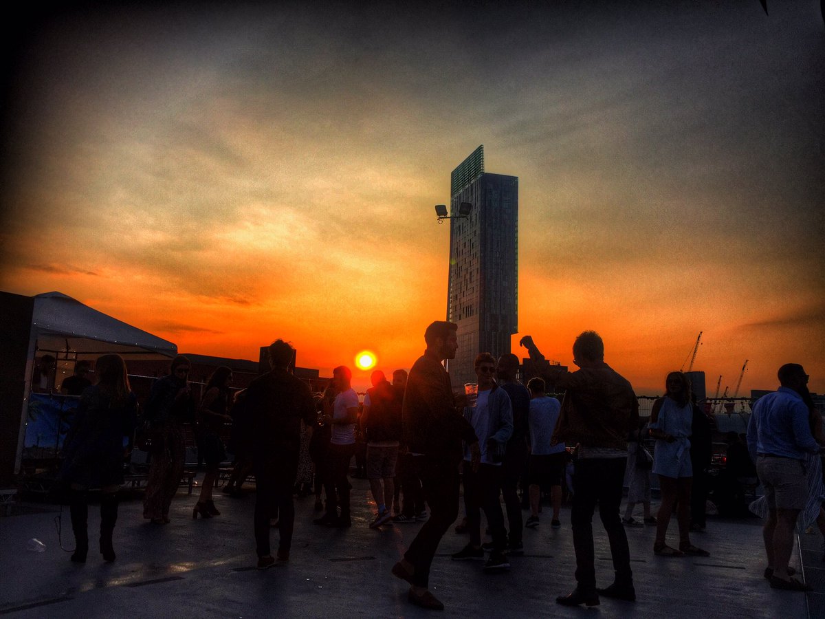 Absolute summer vibes all round today <a href="/solisdayparty/">Solis Day Parties</a> w/ @ryancroftdj. 12 floors over Manchester. #vibes #manchester
