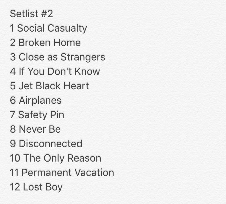 5sos_pollls's tweet photo. If 5sos were doing a special setlist for your show &amp; you got to chose the setlist for the night, you would chose... https://t.co/auFgQTqWsc