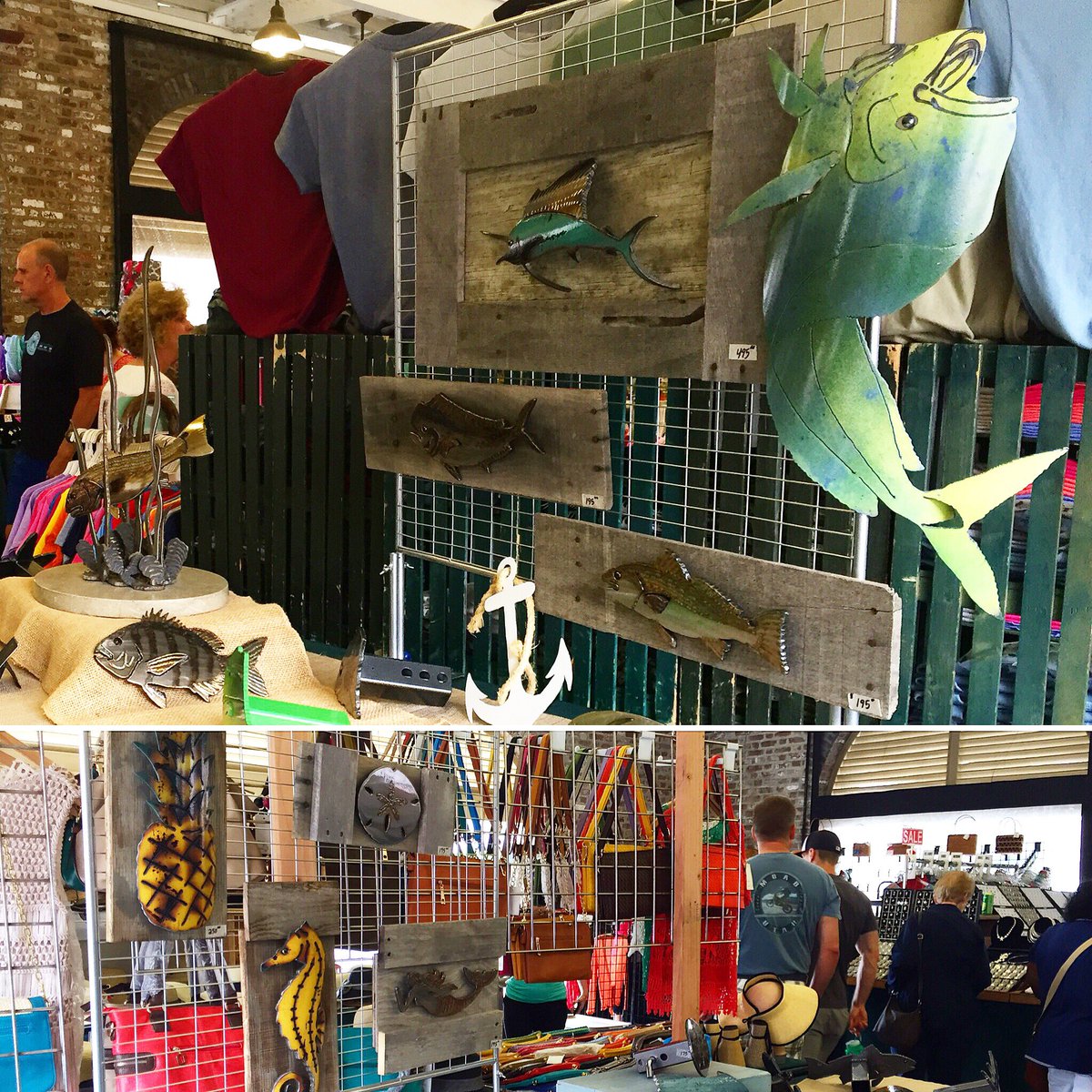 Damp, but great day in <a href="/ChasCityMarket/">Charleston Market</a>, thanks 2 awesome customers &amp; fun "coworkers"! #art #charleston #rainydayfun