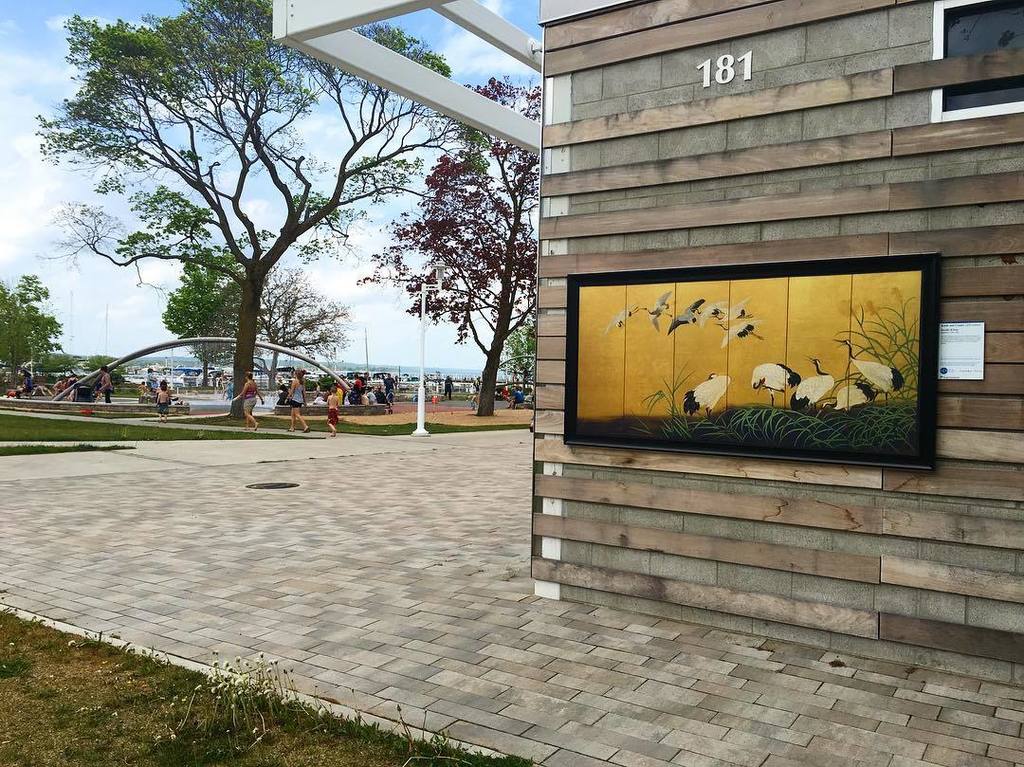 Celebrating Memorial Day Weekend with reproductions from @diadetroit's Inside|Out program along the water in Northe…