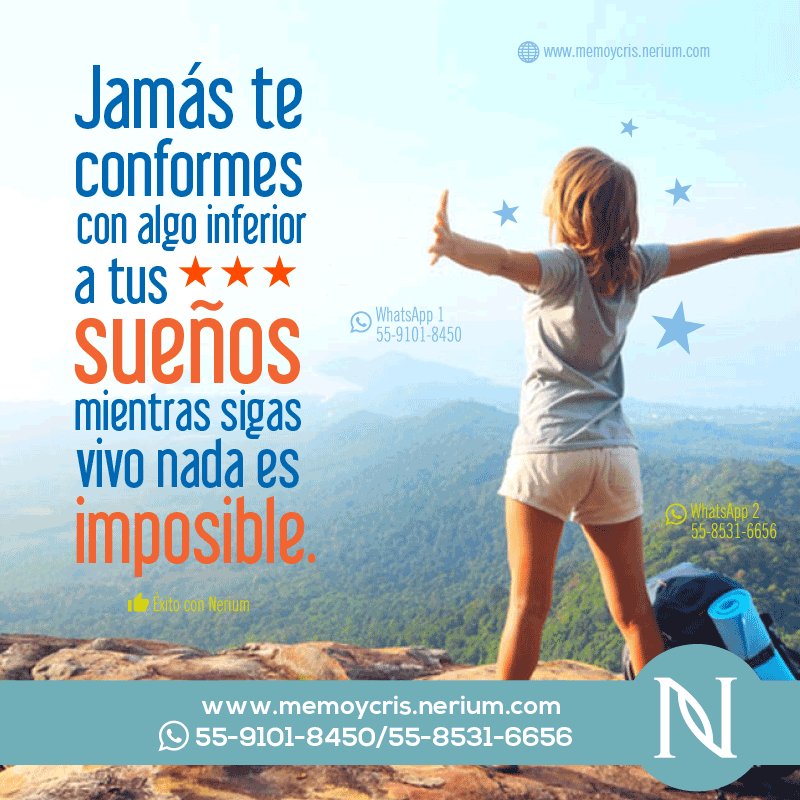 exitoconnerium's tweet photo. ¡A soñar en grande con Nerium! #ExitoNerium #ConstruyendoSueños #Nerium #CreaLoPosible #Optimera #FamiliaNerium https://t.co/kM0p9E57yp