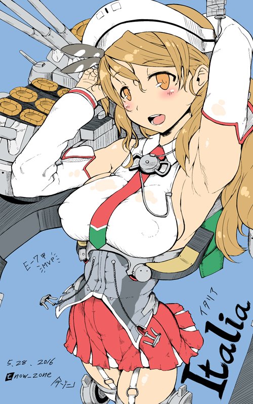 春イベで頑張った子から描いてこうかな まずはラストを決めてくれたイタリア! 