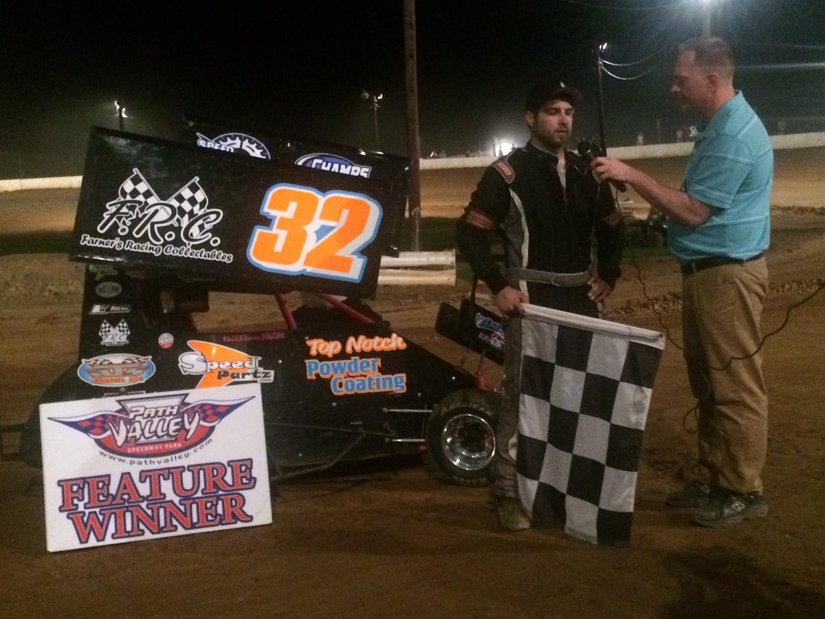 FarnersRacing's tweet photo. #TeamFRC & Chad Myers in victory tonight at #PathValleySpeedway #270cc #Micro 🏁🏆 https://t.co/IDvOgS7FcZ