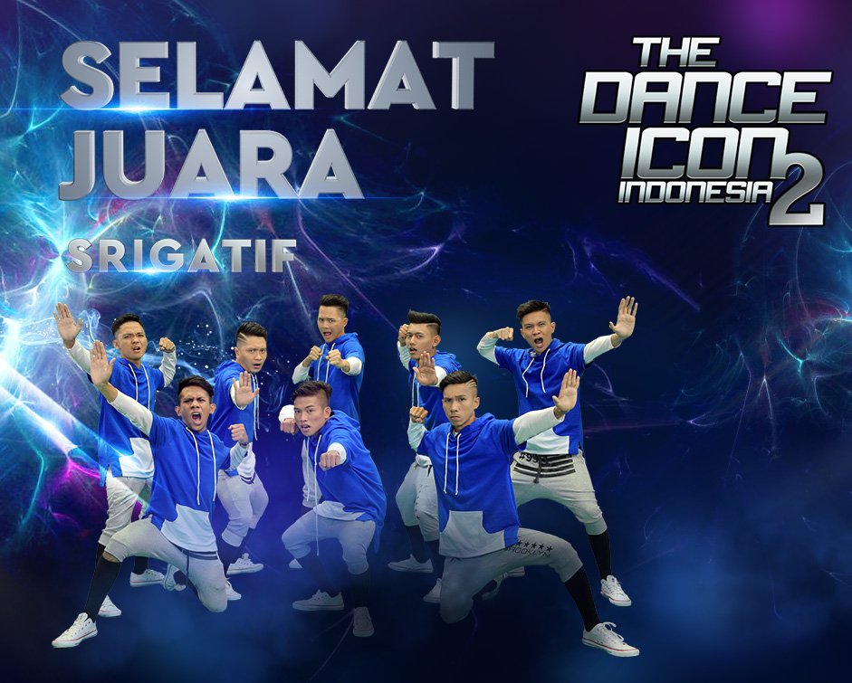 Selamat untuk <a href="/srigatif/">srigatif</a> menjadi juara The Dance Icon Indonesia 2, selamat berkarya! #GrandFinalTDI2