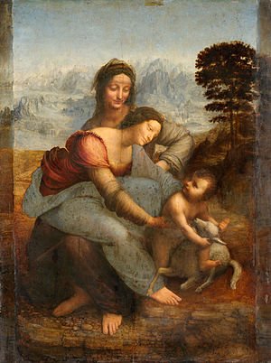 THAT_Muse_'s tweet photo. Happy French #MothersDay! This fitting #DaVinci shows two mothers, with Mary sitting on St Anne's lap #THATMuseFacts https://t.co/UOKSlbjIoi