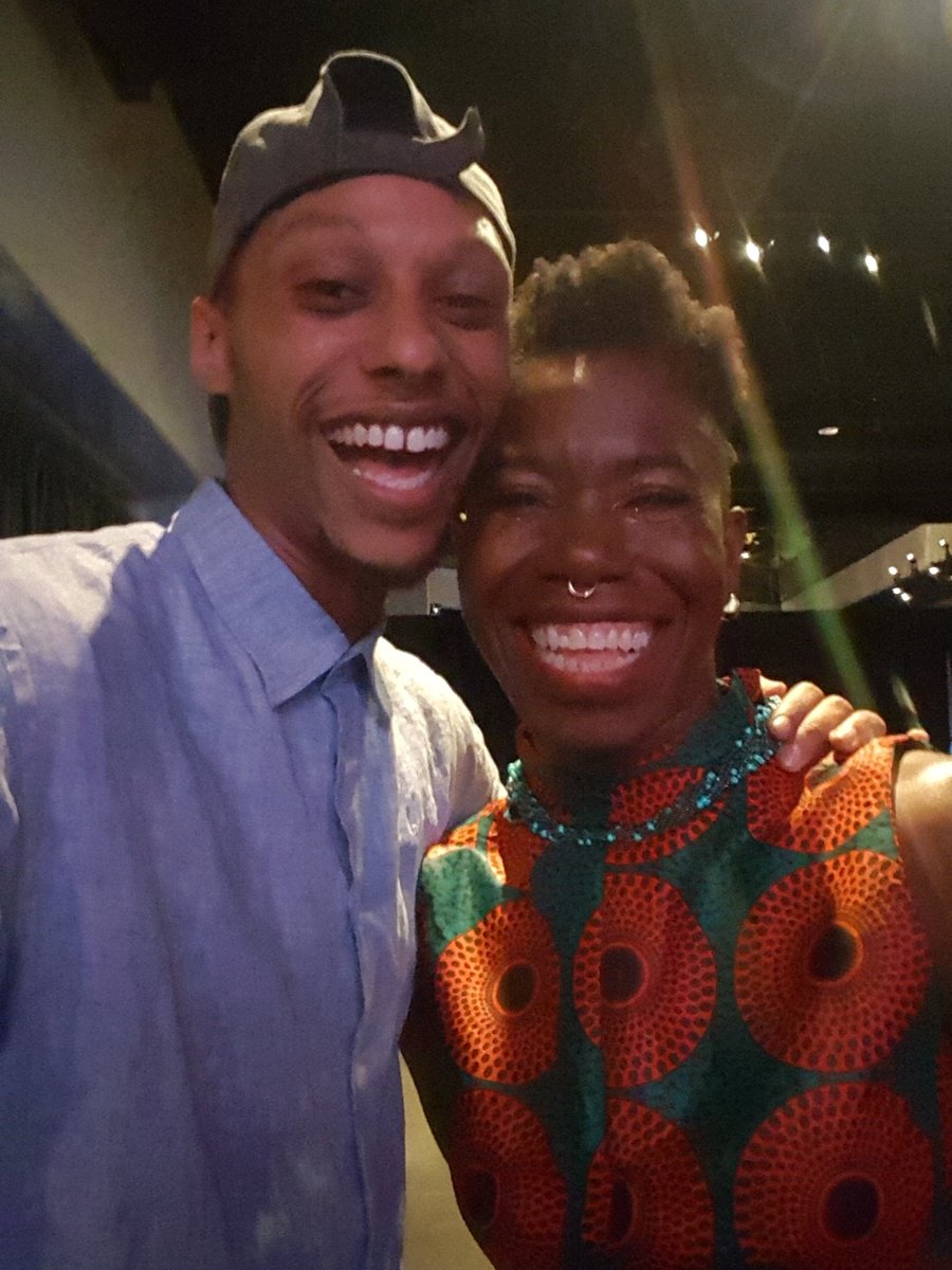 cafeavole's tweet photo. With d'bi.young anitafrika @ the phenomenal #madarakafestival2016! @dbi333 https://t.co/I1xg0PVP6Q