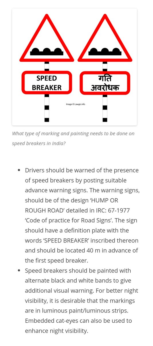 RoadsOfMumbai's tweet image. Out of 1 million+ #speedbreakers in #Mumbai,how many has warning signs ahead of it? @MumbaiPolice @smart_mumbaikar