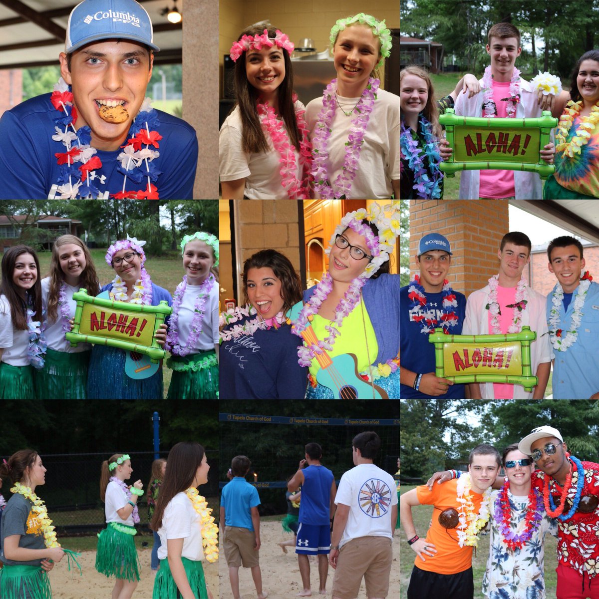 The_FUSEsm's tweet photo. #fusestudents rocked the FriNightFuse Luau! Too much fun with this crew!๐ด๐บ๐#tcogyouth @dan_maples https://t.co/seHNH9Px8N