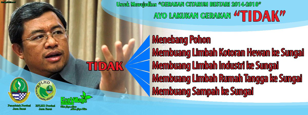 Citarum bestari artinya bersihkan sungai dan jangan buang apapun yg mengotori sungai <a href="/detikcom/">detikcom</a>  <a href="/kompascom/">Kompas.com</a>