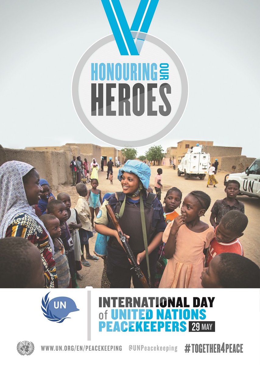 UN_Women's tweet image. It's #PKDay! Show support for our sheroes,women peacekeepers ow.ly/nx48300AFx4 @UNPeacekeeping #Together4Peace