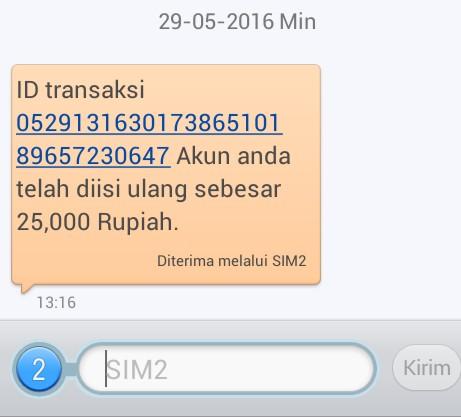 Terima kasih min <a href="/KarenaKuis/">Karena Kuis itu.....</a> Pulsa 25Knya udah masuk, semoga sukses selalu ^^