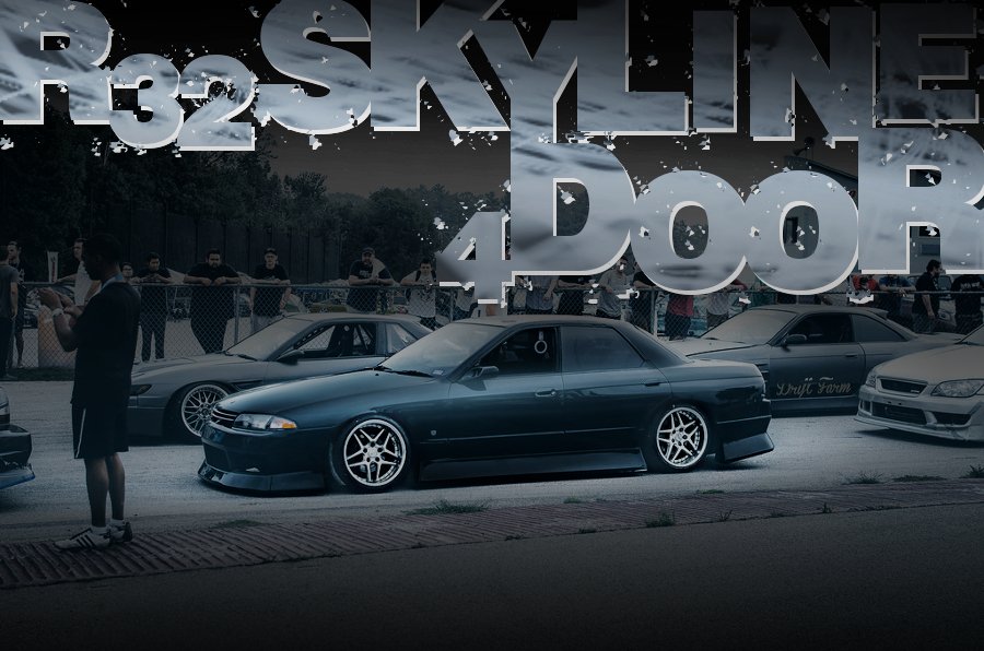 スカイラインR32 4ドア BMスポーツエアロ ボディ BN Sports 32