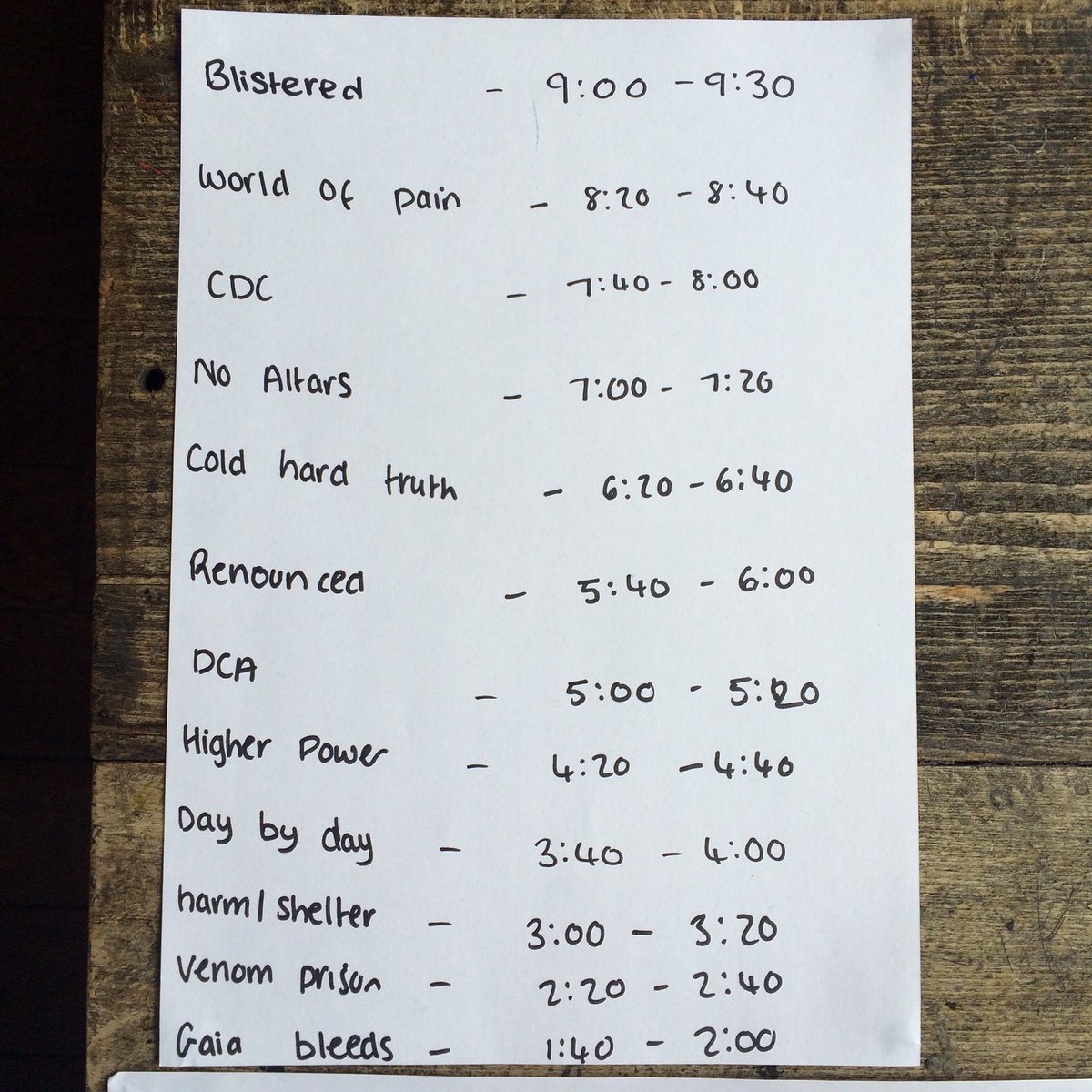 Today @ Concrete Fest be here for #daybyday at 3:40 followed by @higherpowerleeds at 4:20 (blaze it).