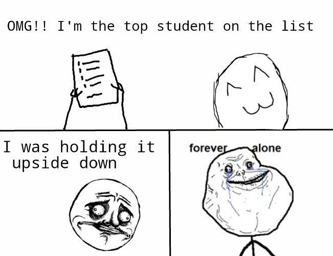 tiny_humor's tweet image. #Upsidedown list ! .. 😂

#funny #meme #rage #comic #joke #gamedev @dnr_crew @shoutrts @nightrts @famerts @6odlikerts