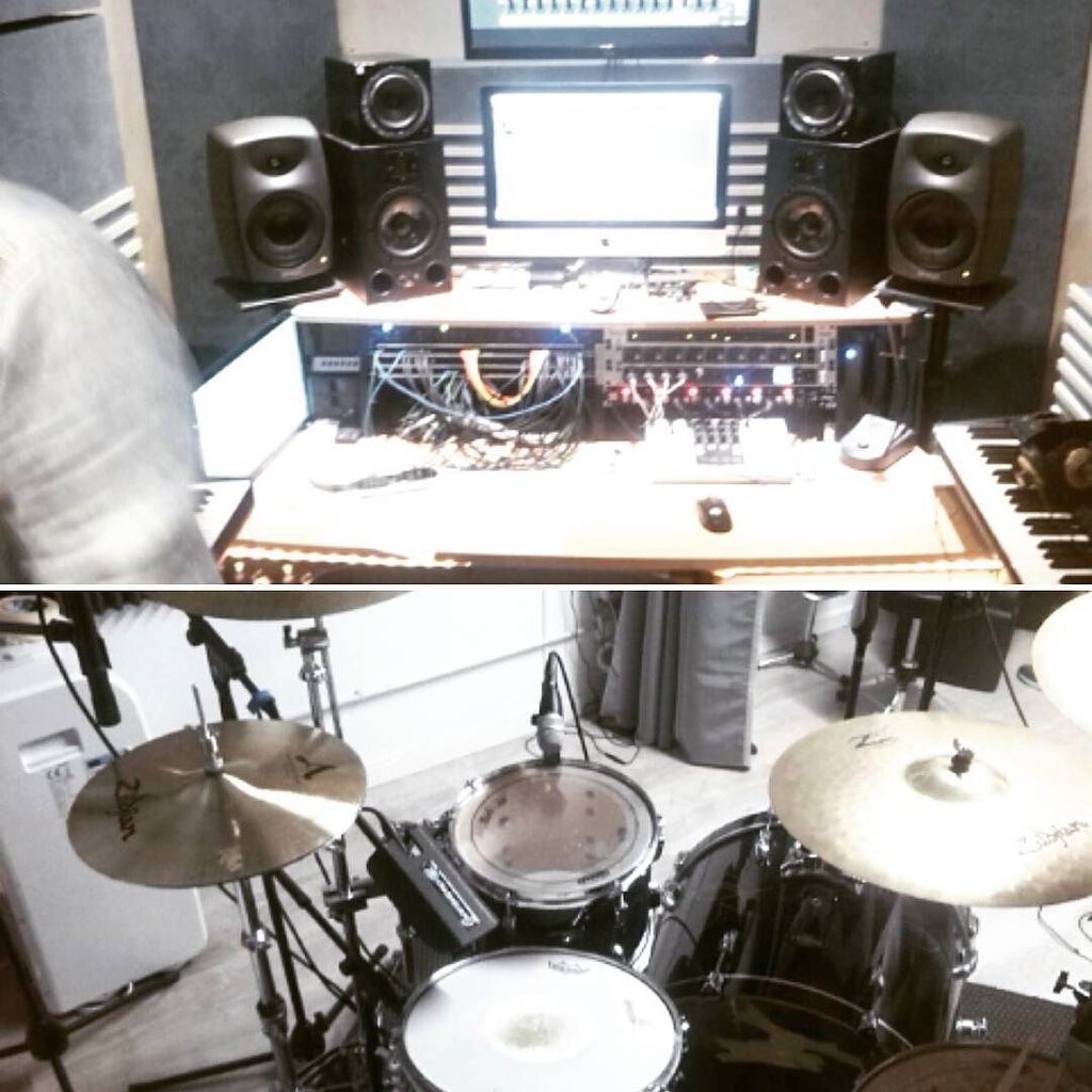 producerpassion's tweet photo. Dopo la "Domenica Sportiva" si passa alla "Domenica in studio"
#theironsides #studiolife #drumming #new #work #mon… https://t.co/h0aPP00ty7