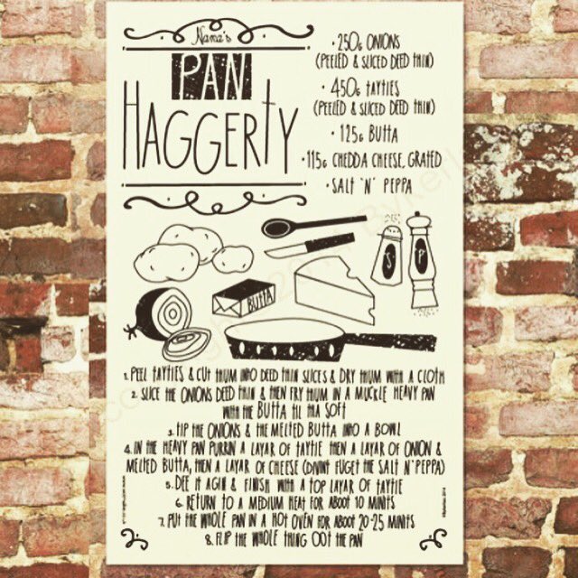 wotmalike's tweet image. Nice side dish to serve at a bbq this BH wkend #panhaggerty Recipe tea towel written in Geordie #lush #geordiegifts