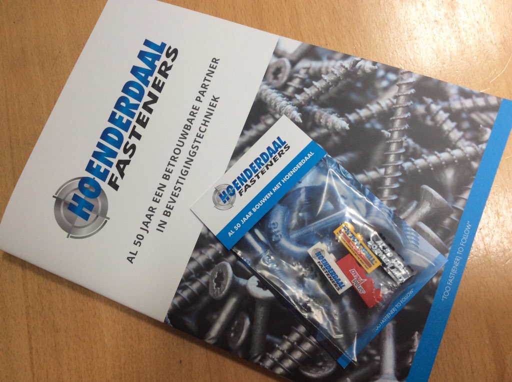 In één adem interessante magazine van <a href="/Hoenderdaal_NL/">HoenderdaalFasteners</a> uitgelezen. Erg informatief. Complimenten! ^AJ