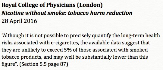 Clive_Bates's tweet photo. If the RCP view of risk became the basis for tobacco policy globally, millions of early deaths would be avoided > https://t.co/5OA96WarrW