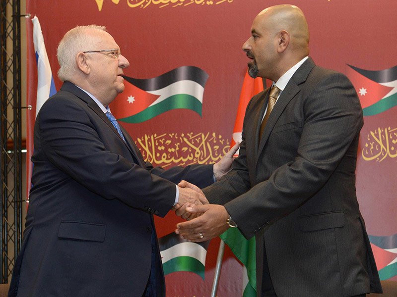 IsraelMFA's tweet photo. President Rivlin: Israel is proud to stand at Jordan's side, in promoting stability and quiet to our entire region. https://t.co/OSuQAX81X8