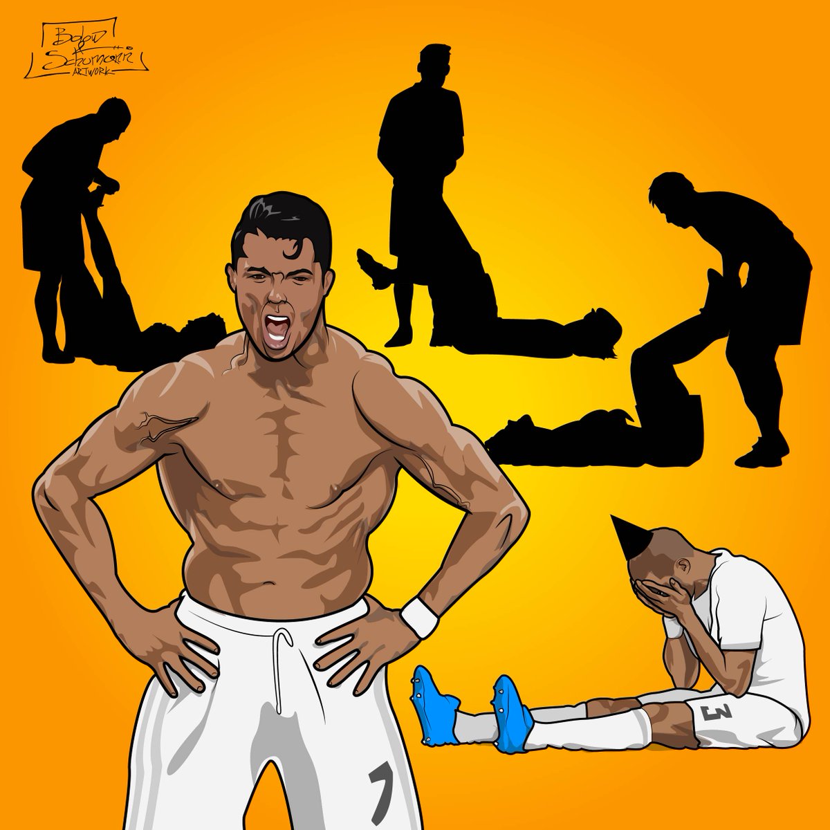 BolowArtwork's tweet photo. Last man standing in the @ChampionsLeague 2015-16! https://t.co/hI0eKPEe2d