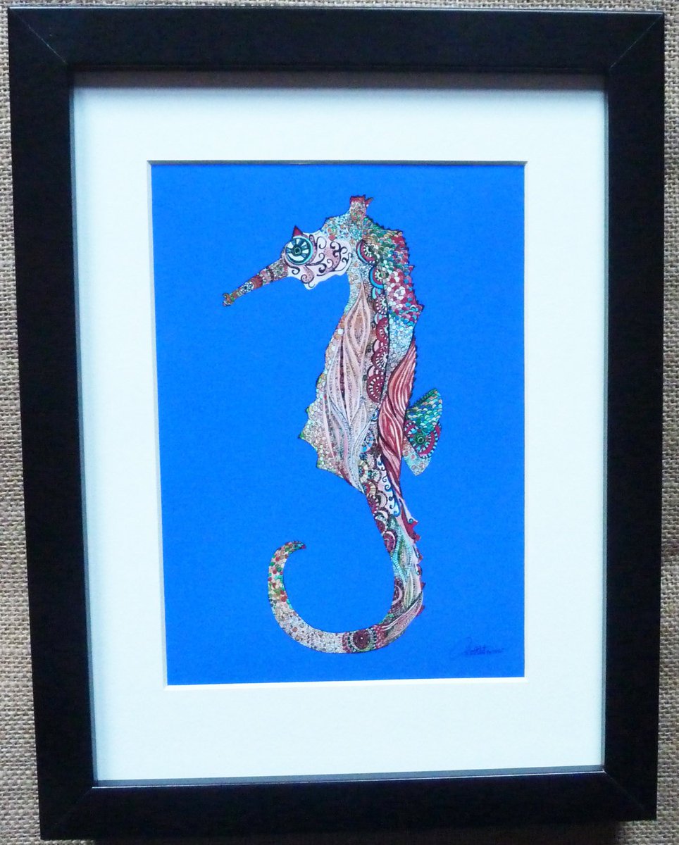canvasbutterfly's tweet image. Seahorse Print Seahorse Painting Seahorse Illustration-&apos;Seahorse … etsy.me/1Nfx2BN #Etsy #SeahorseDesign