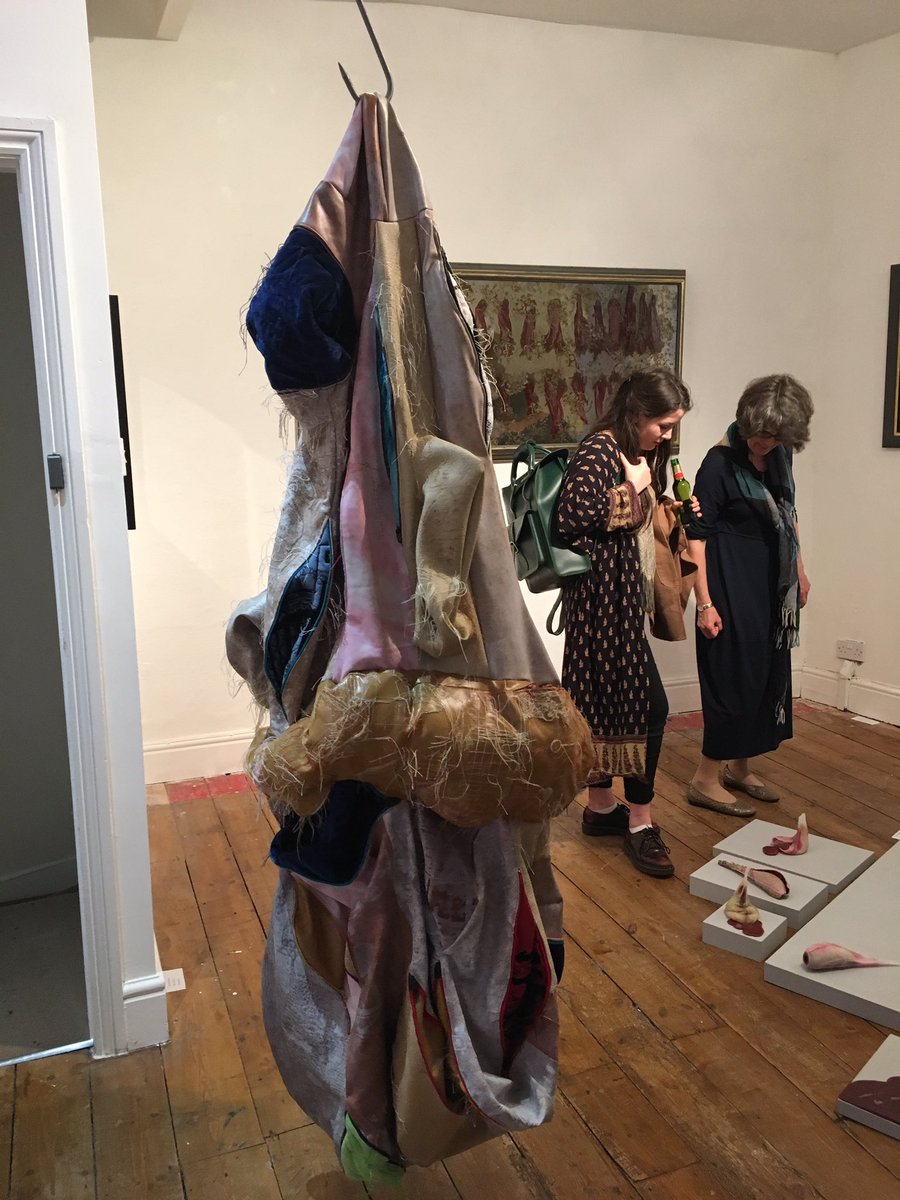 loubakerartist's tweet photo. Something's lurking at the top of the stairs in a room full of curiosities #CartesianCut @FringeArtsBath #Bath #art https://t.co/JhS4wbXfJc