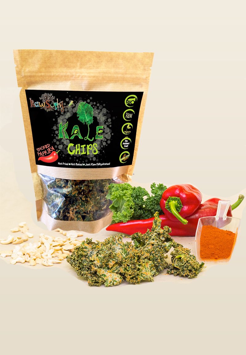 Rawsophy's tweet image. Smoked Paprika Kale chips by Rawsophy! Raw, Vegan Organic, No Salt, made from Greek Veggies snaxbox.gr