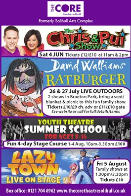 coretheatresol's tweet photo. The Core Theatre has some fab shows on over half term! https://t.co/I5Pz3KhiKN