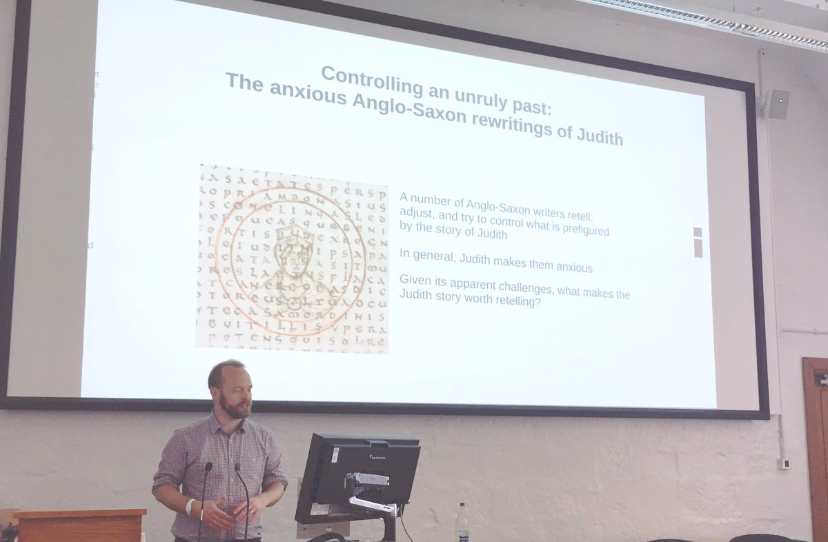 NorthernEMICS's tweet photo. #nemicsprefiguring Simon Thomson What shall I say about Judith?- #aldhelm & more by #alcuin #ælfric & #anonymouspoet https://t.co/KWoSZFl7Dq