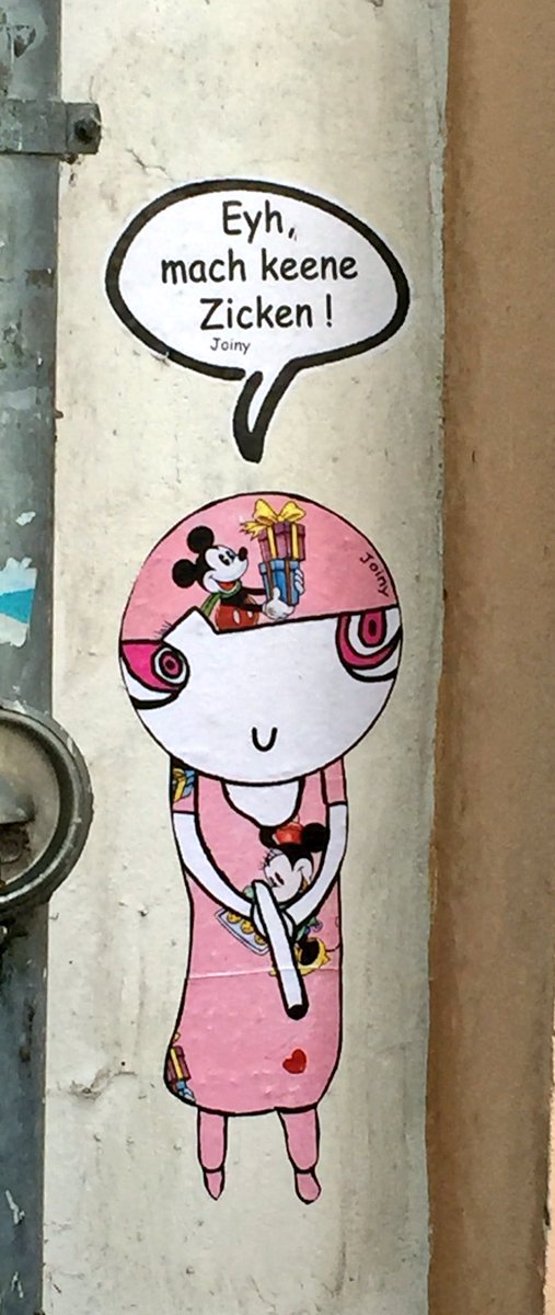 mitten_mang's tweet image. Hat das Joggengehen doch was gebracht. Gerade entdeckt.
#joiny #streetart #berlin