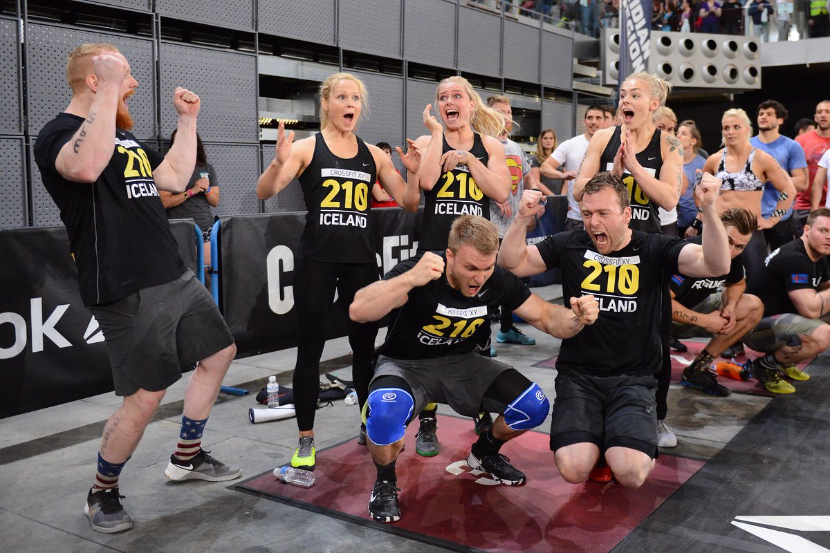 The moment when CFXY realized that they had qualified for the CrossFit Games. #CrossFitGames