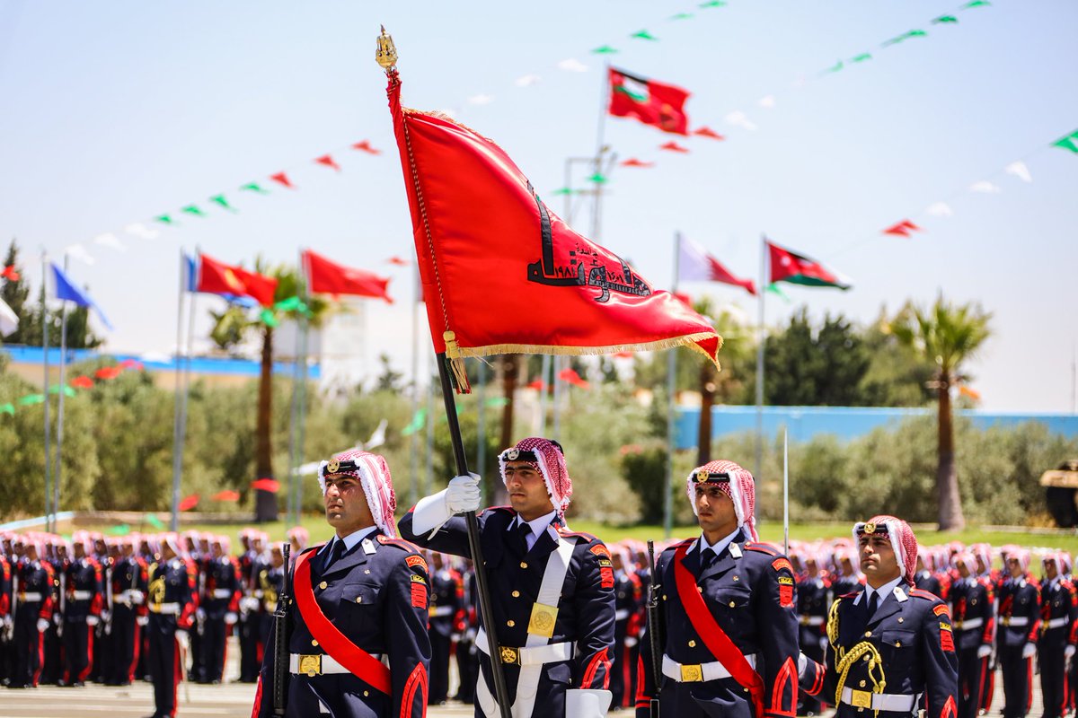 RHCJO's tweet photo. Deputizing for His Majesty, HRH Crown Prince attends the graduation ceremony of Mutah University's Military Wing #JO https://t.co/RNgy6JBiBx