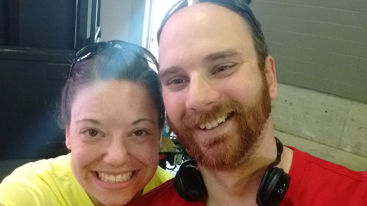 HeatherRivet's tweet photo. At the starting line with @dougr188 ready for the #ChuckleRun #RunTheDistrict @RunWFD https://t.co/bVcNtWSJmj