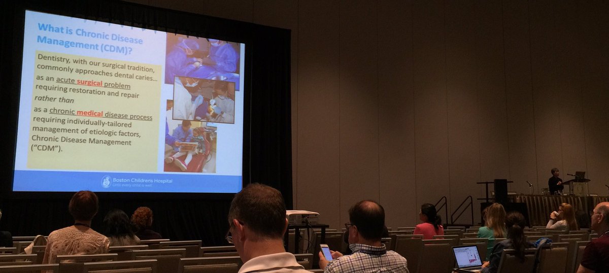 ChalmersDDSPhD's tweet photo. National leader Dr.Ng presents on Chronic Diseases Management #expectoralhealth @DentaQuest @DrBrianNovy #aapd2016 https://t.co/Sw0eEOOnYP