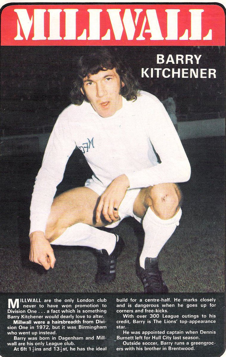 ScotsFootyCards's tweet photo. #BarryKitchener #Millwall #Shoot! 1974-12-21 https://t.co/C20rMNJEqc