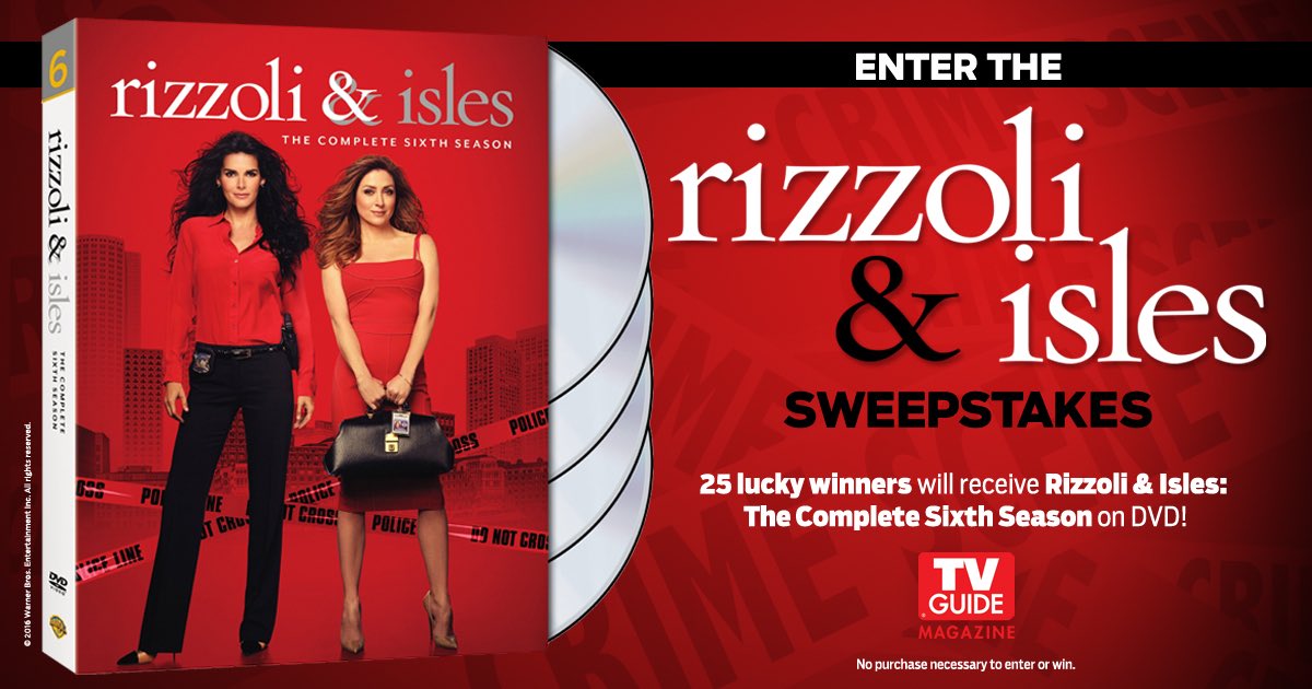 We're giving away 25 copies of the #RizzoliandIsles Season 6 DVD. Enter here: wshe.es/2GIJlzjQ