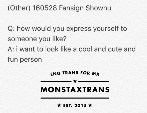 MONSTAXTRANS's tweet photo. (Other) 160528 Fansign Shownu https://t.co/u1WgZqIFkP