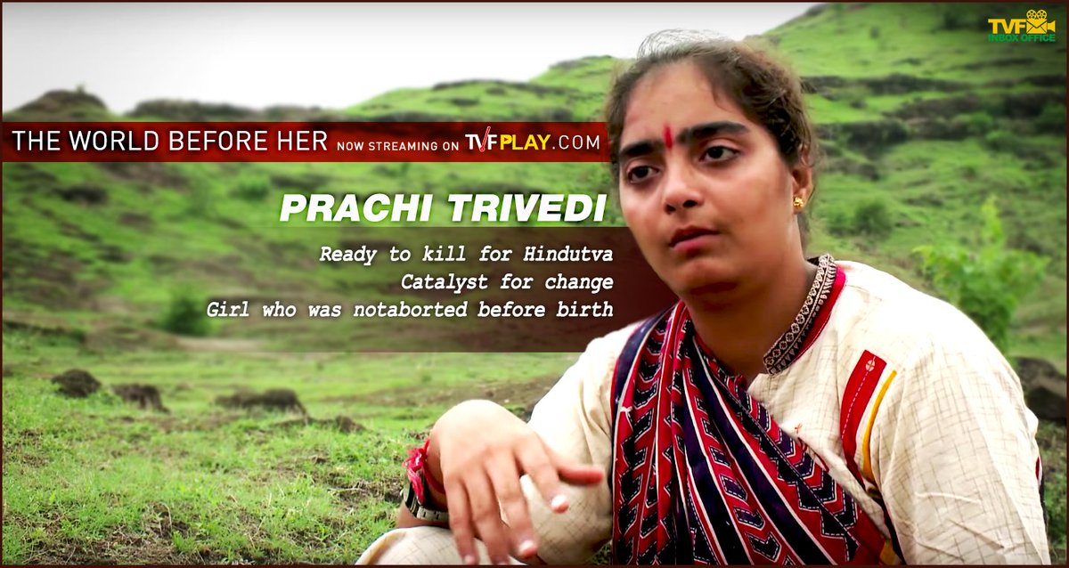 TheInboxOffice's tweet photo. Meet Prachi Trivedi in an award winning critically acclaimed #documentary @worldbeforeher: https://t.co/q1rV32Uo8d https://t.co/Y0npwPB2lR