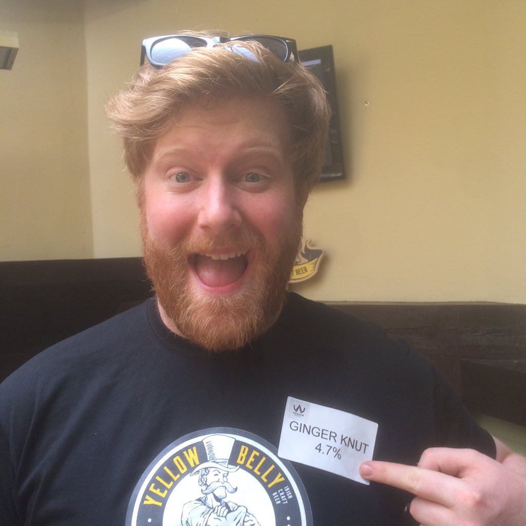 YellowBellySham's tweet photo. .@YellowBellySham advertising @WicklowBrewery's #GingerKnut today @SLambertSons #GingerVGinger https://t.co/x2RZnX7bbL