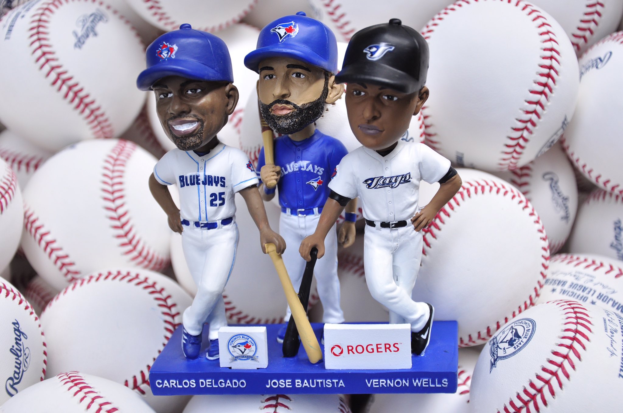 Toronto Blue Jays on X: It's Delgado, @joeybats19 & Wells trio  Bobblehead Day presented by @Rogers!  / X