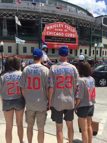 Family at Wrigley today. Go Cubs. #WeAreGood