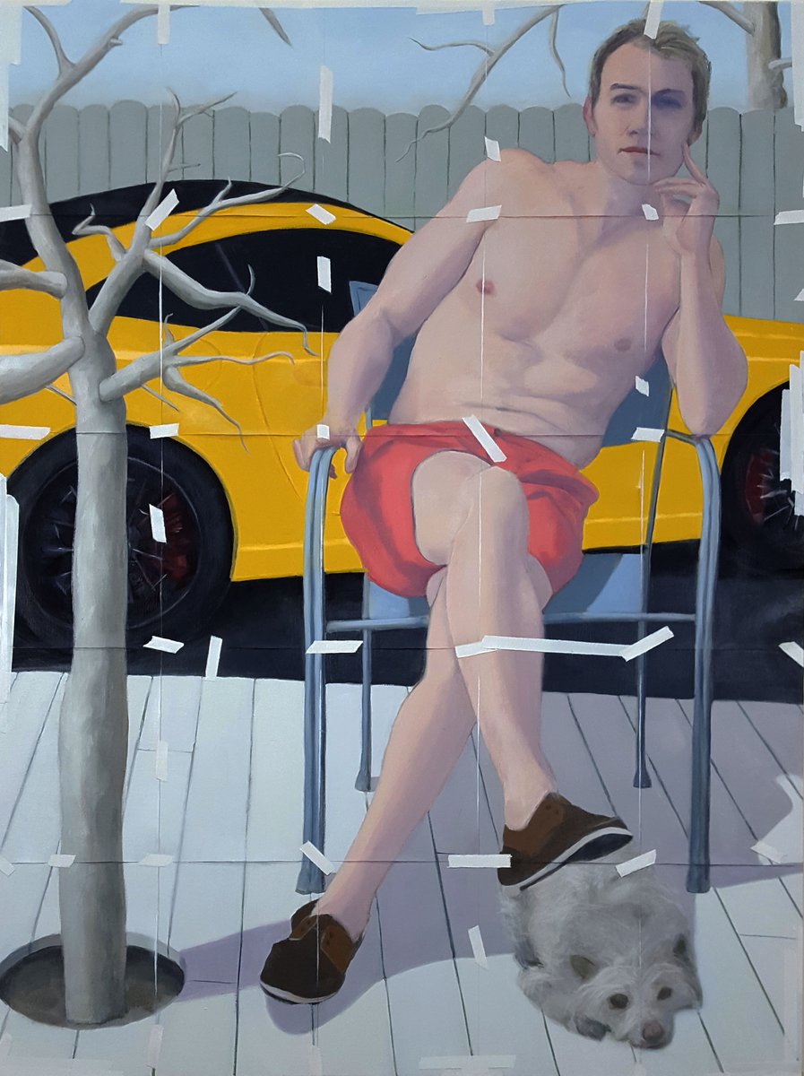 patrickjdonovan's tweet image. new painting - "June 21"  40" x 30"  oil on panel