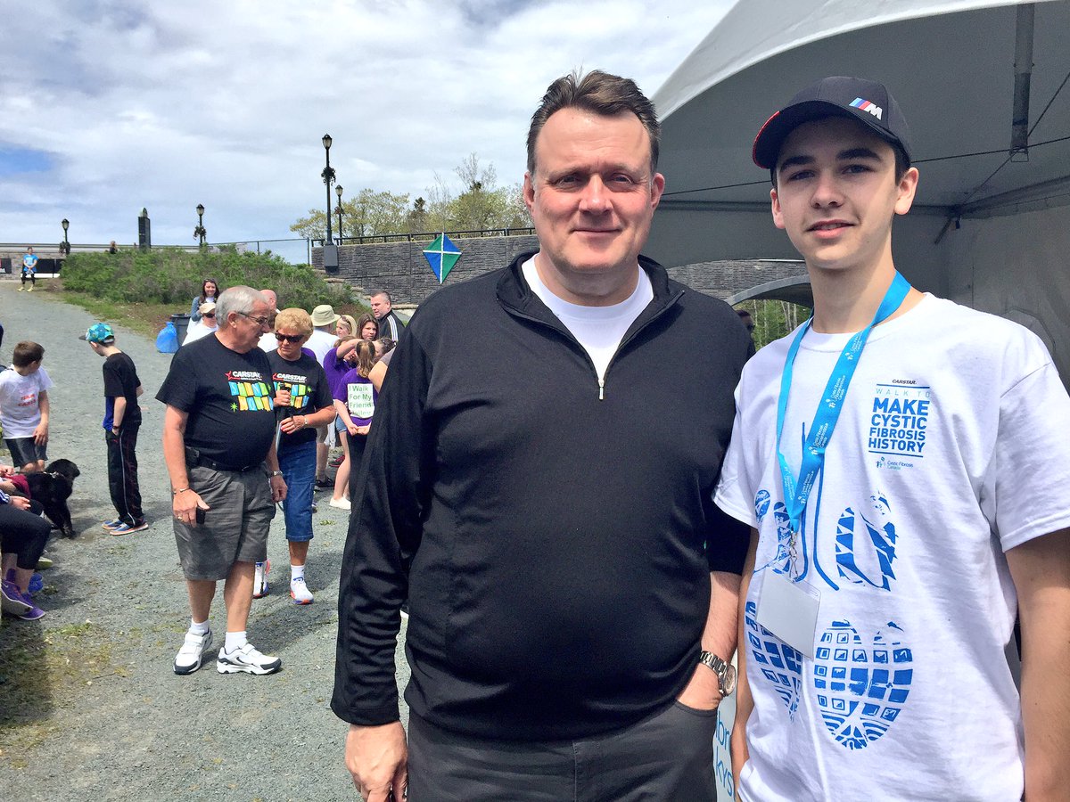 MikeSavageHFX's tweet photo. Envisioning #aworldwithoutCF at the @CF_Scotia 12th annual walk in Dartmouth. Congrats to Nick for raising $21,186! https://t.co/guSRiPPy1q