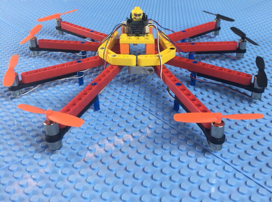 Flybrix's tweet photo. Flybrix works with Technics too.  When you add your own #LEGO bricks, builds can get really crazy! https://t.co/lyfzPlsGJv