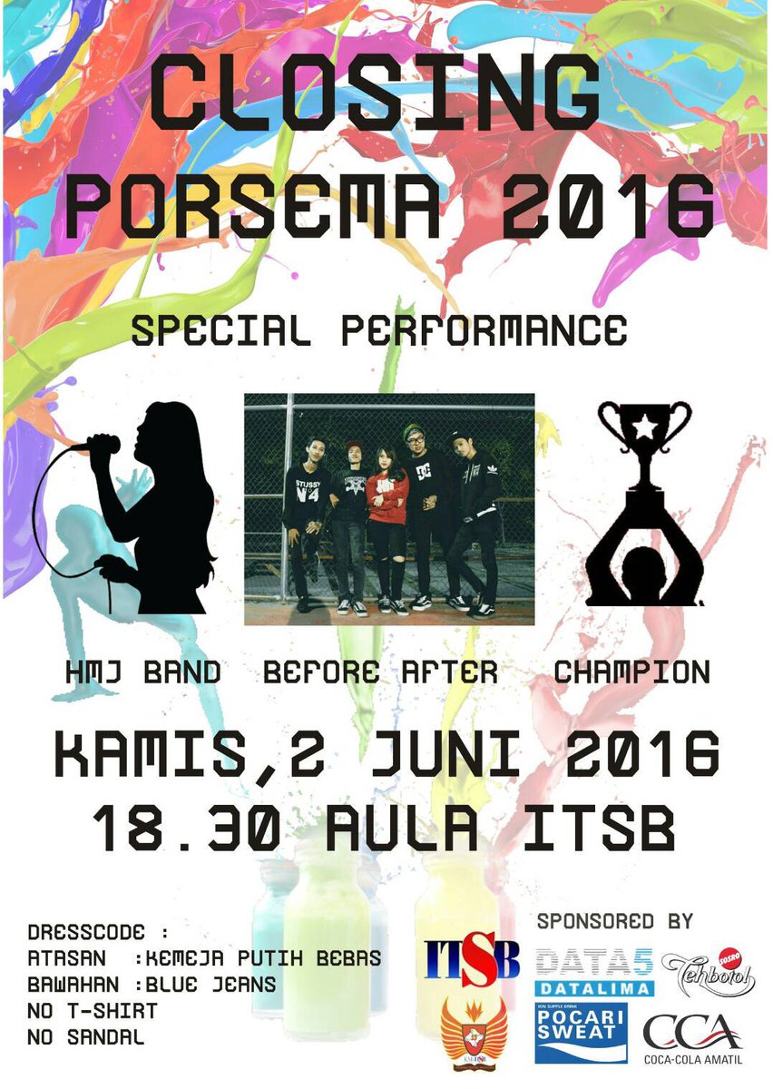 BEM CIPTAKARSA KM-ITSB (@km_itsb) on Twitter photo Closing PORSEMA 2016. See u on top guys🎉 <a href="/BeforeAfter_/">BEFOREAFTER OFFICIAL</a> Closing PORSEMA 2016. See u on top guys🎉 <a href="/BeforeAfter_/">BEFOREAFTER OFFICIAL</a>