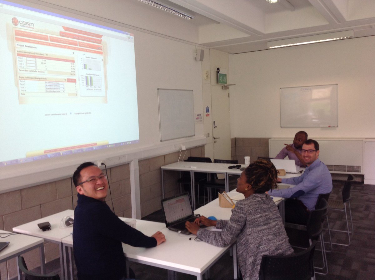 AberdeenMBA's tweet photo. business simulation day one #RGULeadershipWeek team Hotline Bling! @AberdeenBSchool @RobertGordonUni @CesimFinland https://t.co/h2lEuNqnCm